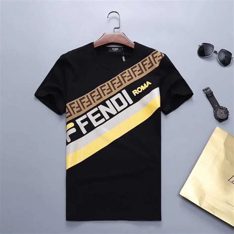 fake fendi t shirt mens|men's fendi t shirt.